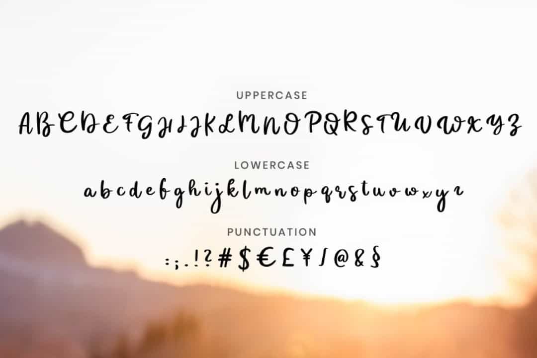 Sunshine Bold Handwritten Script Font Image 3