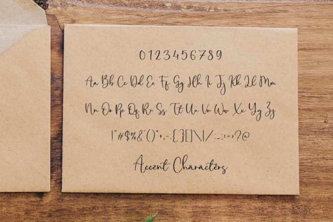 Amalia Salvatore Calligraphy Script Font Image 4