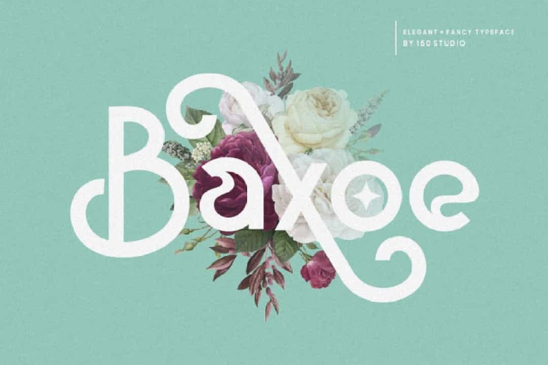 Baxoe Sans Fancy Typeface Image 1