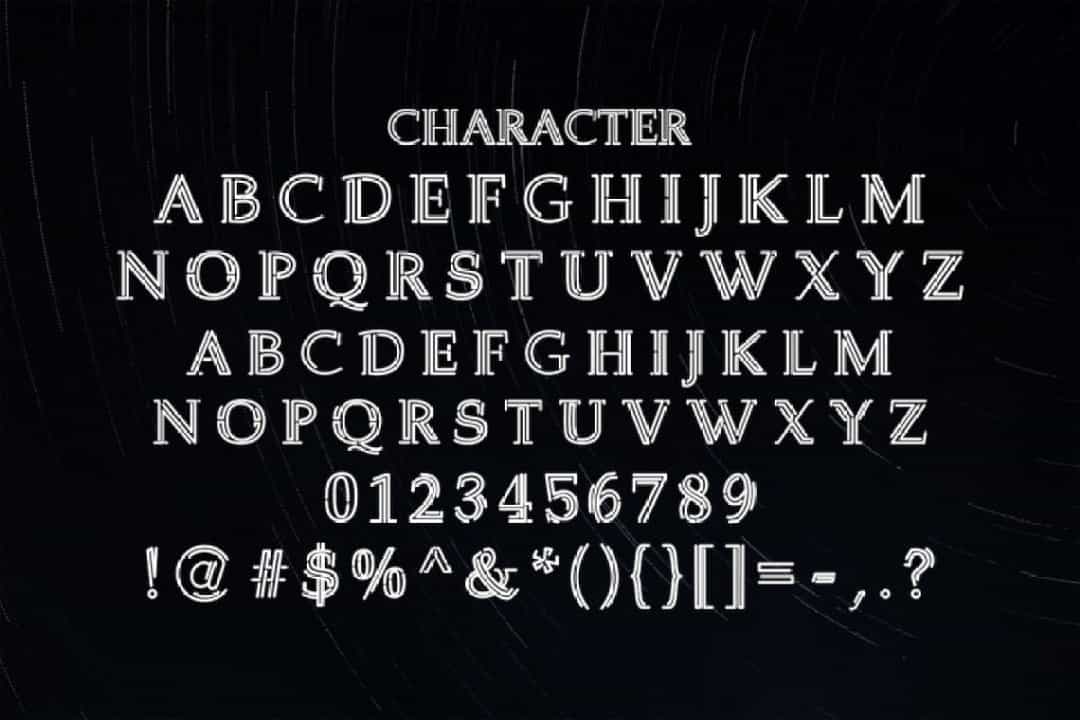 Welingtom Font Image 3