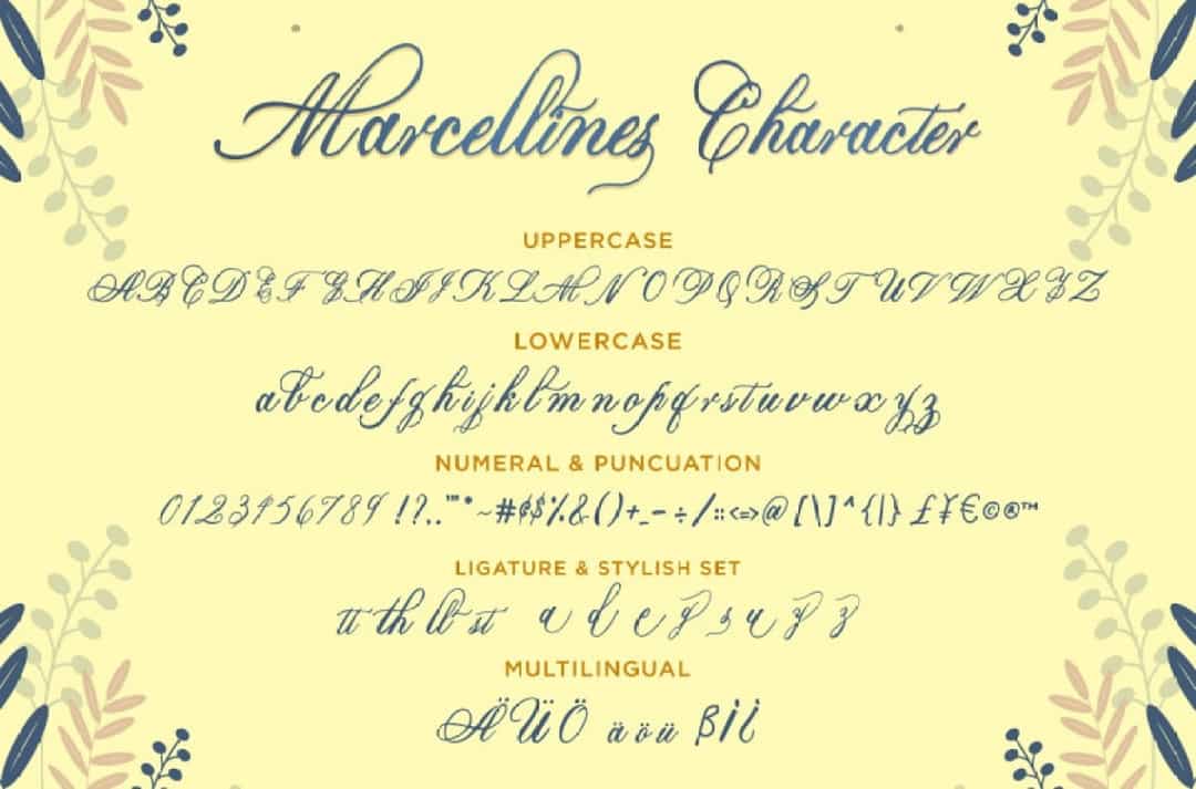 Marcellines Font Image 3