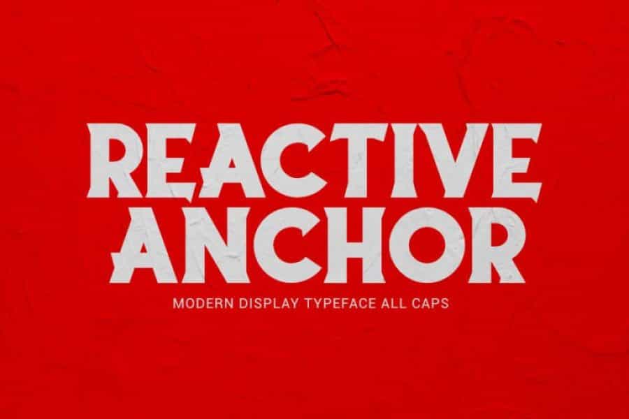 Reactive Anchor Serif Display Typeface Image 1