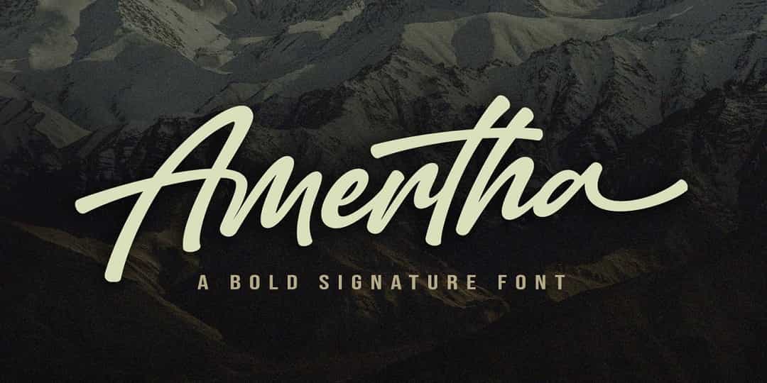 Amertha Font Free Image 1