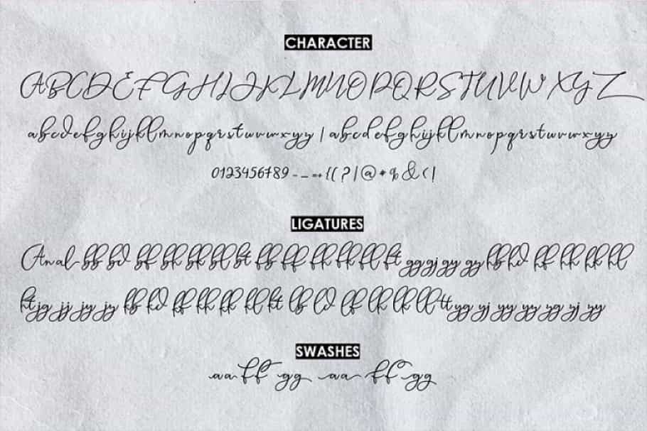Animal Modern Calligraphy Script Font Image 3