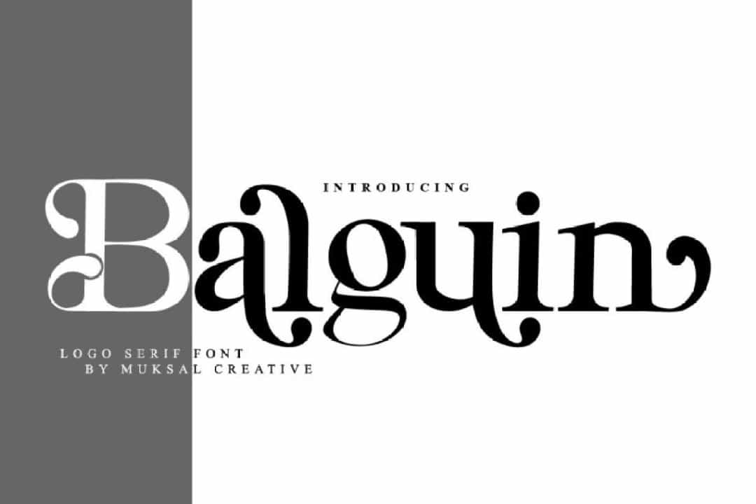 Balguin Font Image 1
