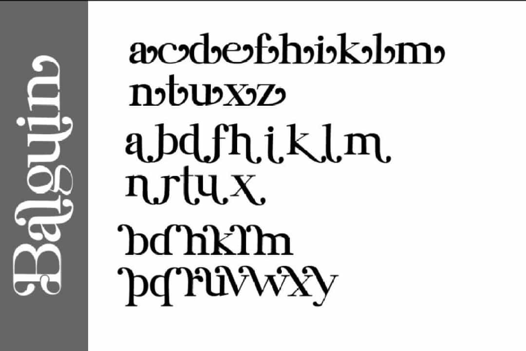 Balguin Font Image 3