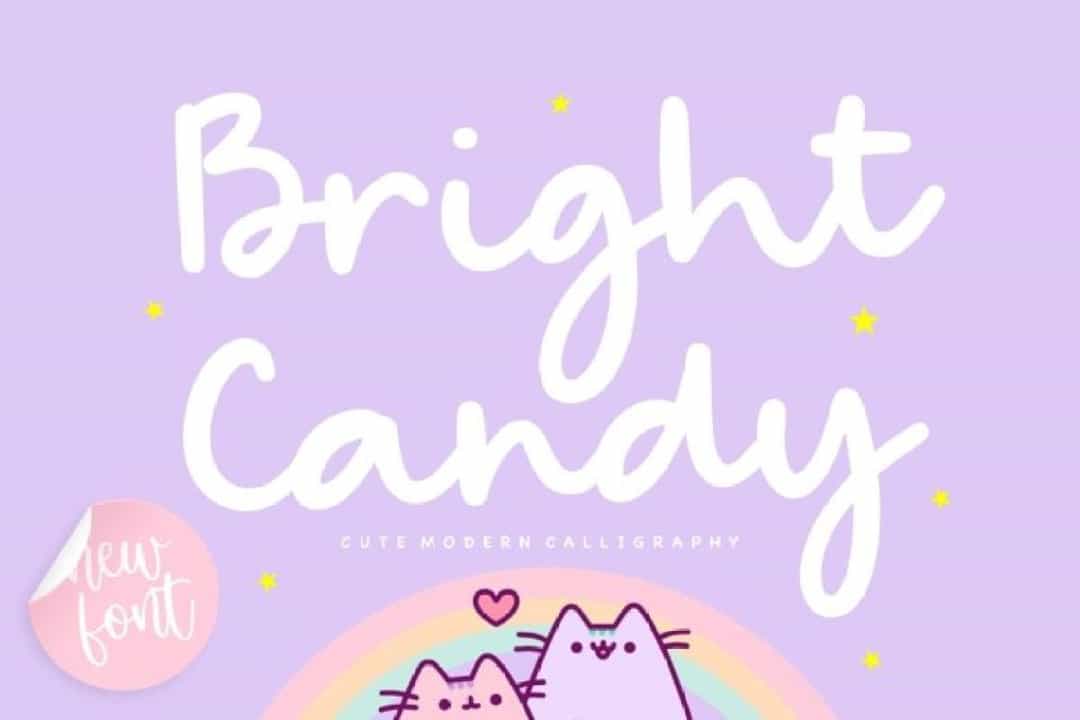 Bright Candy Bold Handwritten Font Image 1