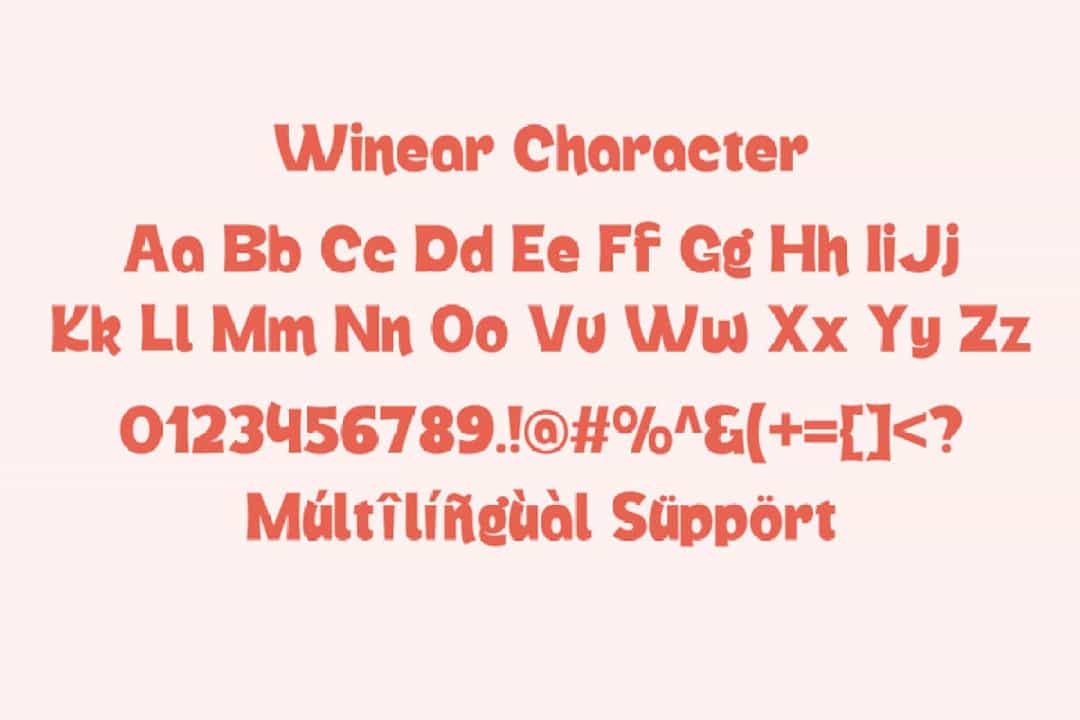 Winear Display Font Image 3