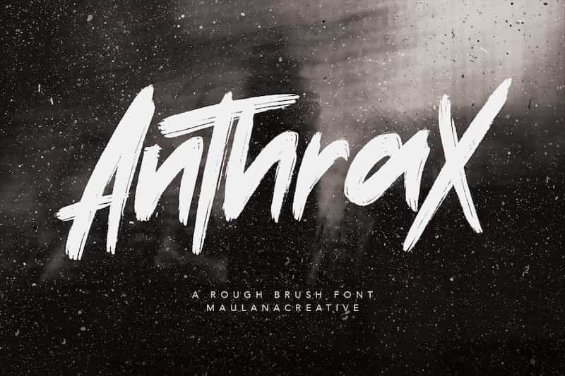 Anthrax Brush Font Image 1