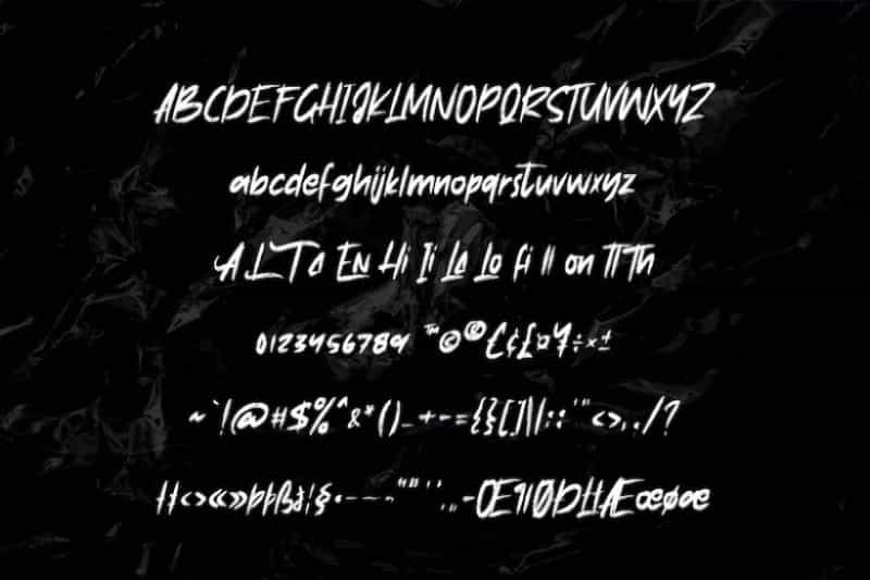 Anthrax Brush Font Image 3