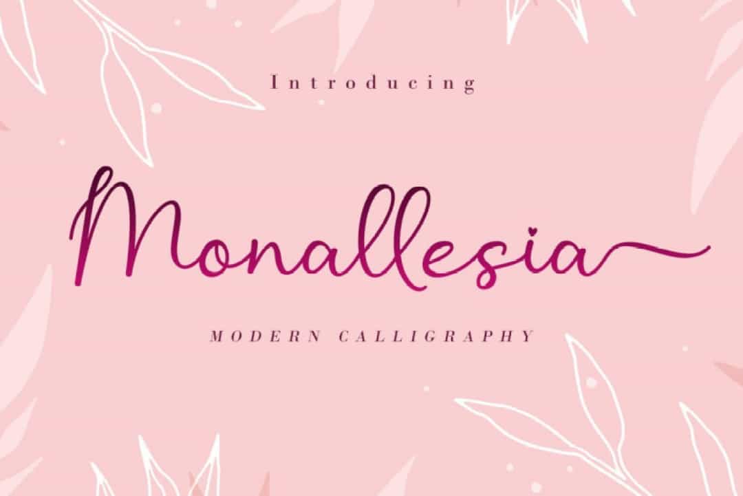 Monallesia Font Image 1