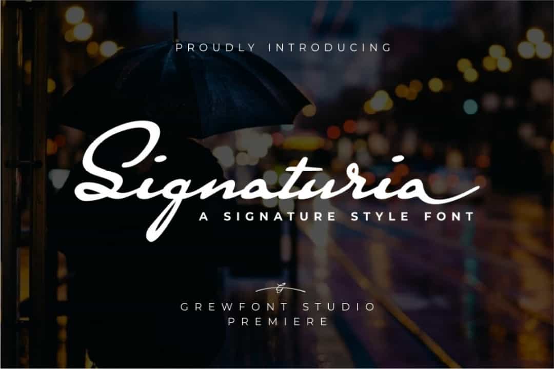 Signaturia Font Image 1