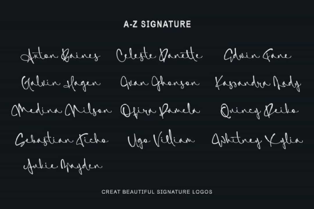 SimfonySign Signature Script Typeface Image 3
