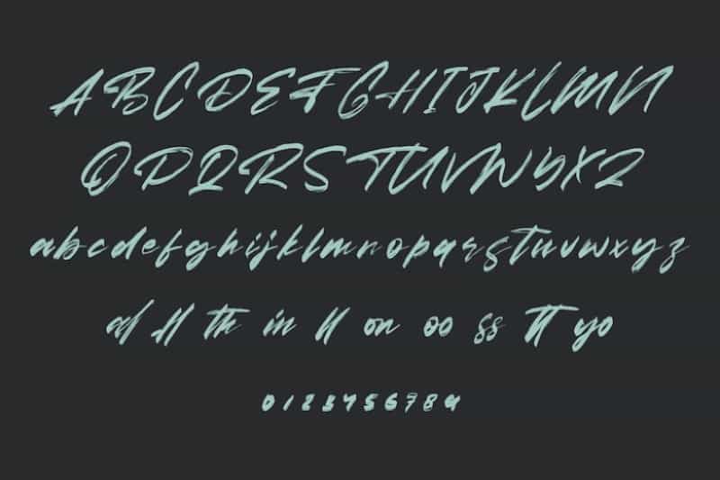 Amores Brush Font Image 3