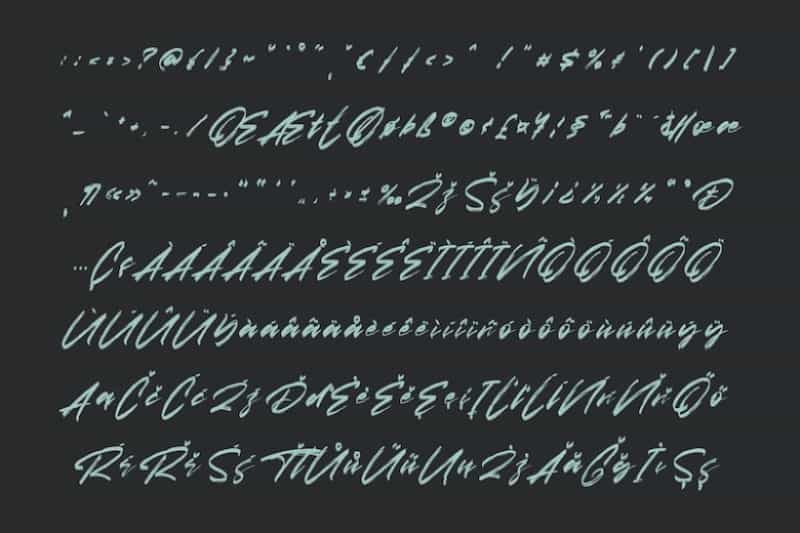 Amores Brush Font Image 4