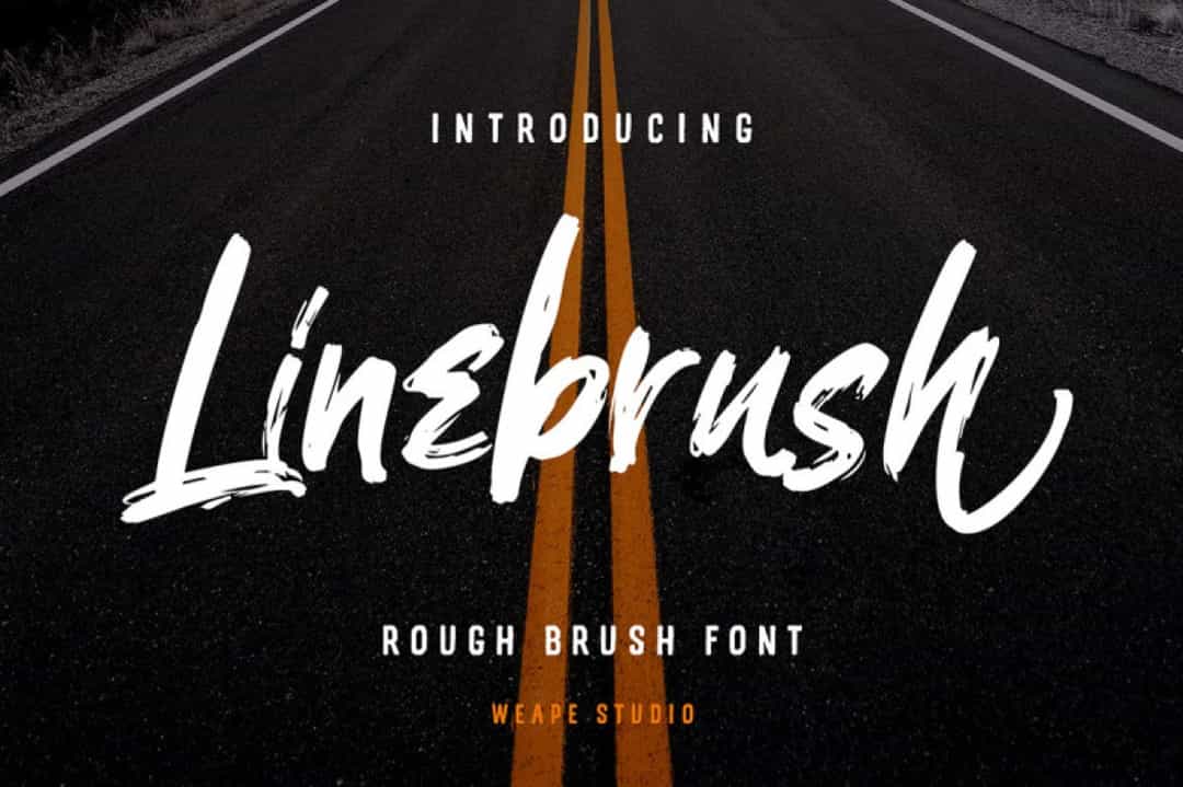 Linebrush Font Image 1