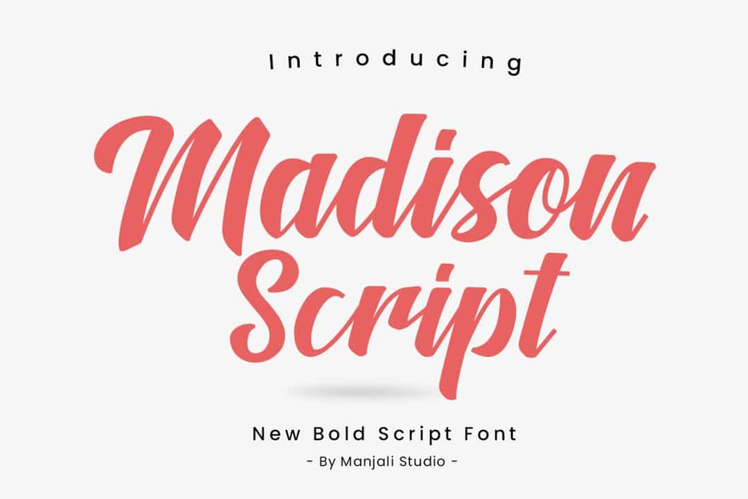 Madison Bold Script Font Image 1
