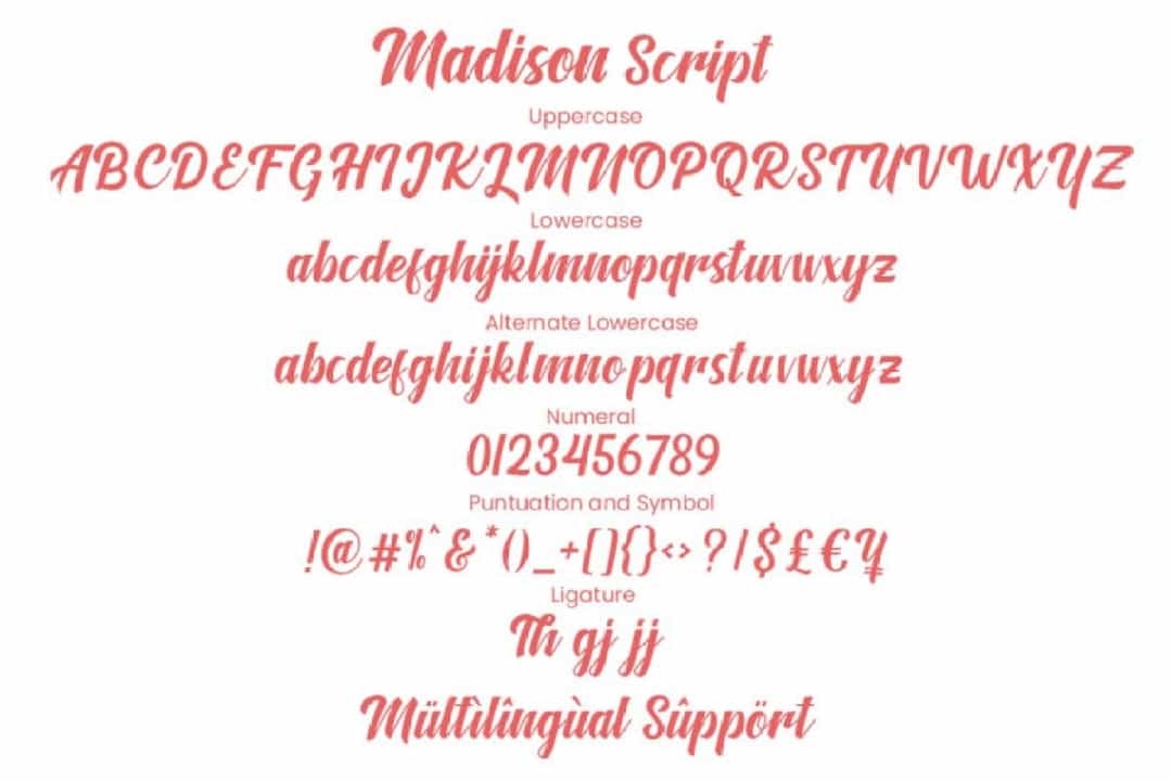 Madison Bold Script Font Image 3