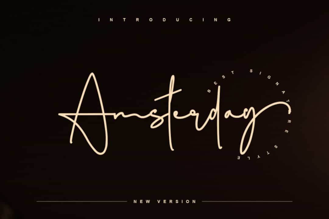 Amsterday Font Image 1