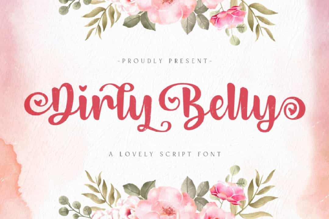 Dirly Belly Bold Font Image 1