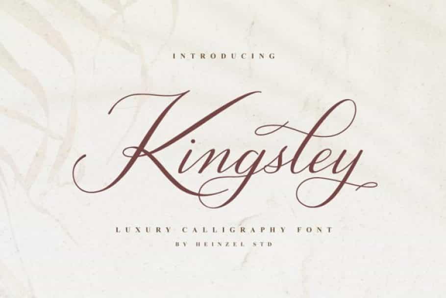 Kingsley Luxury Calligraphy Font Image 1
