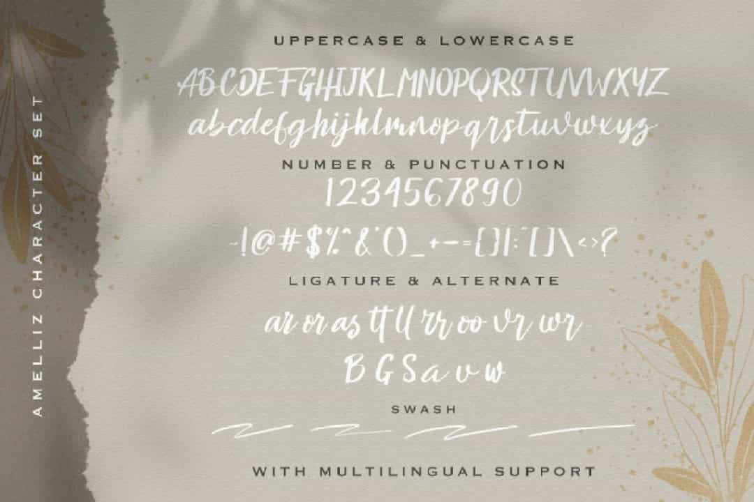 Amelliz Font Image 3