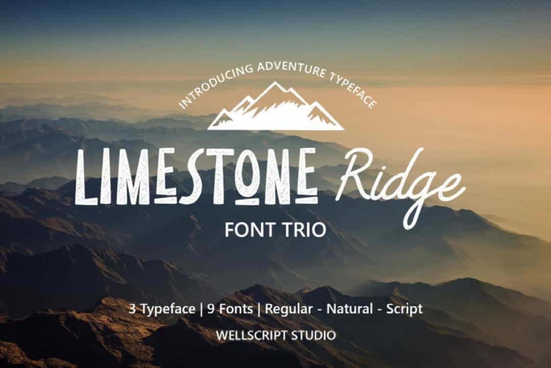 Limestone Ridge Display Sans Font Duo Image 1