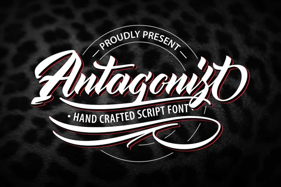Antagonist Hand Crafted Script Font Image 1