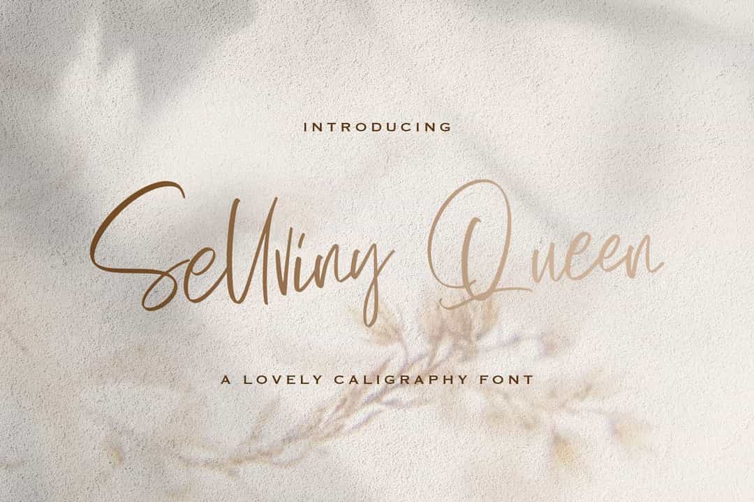 Sellviny Queen Handwritten Script Font Image 1