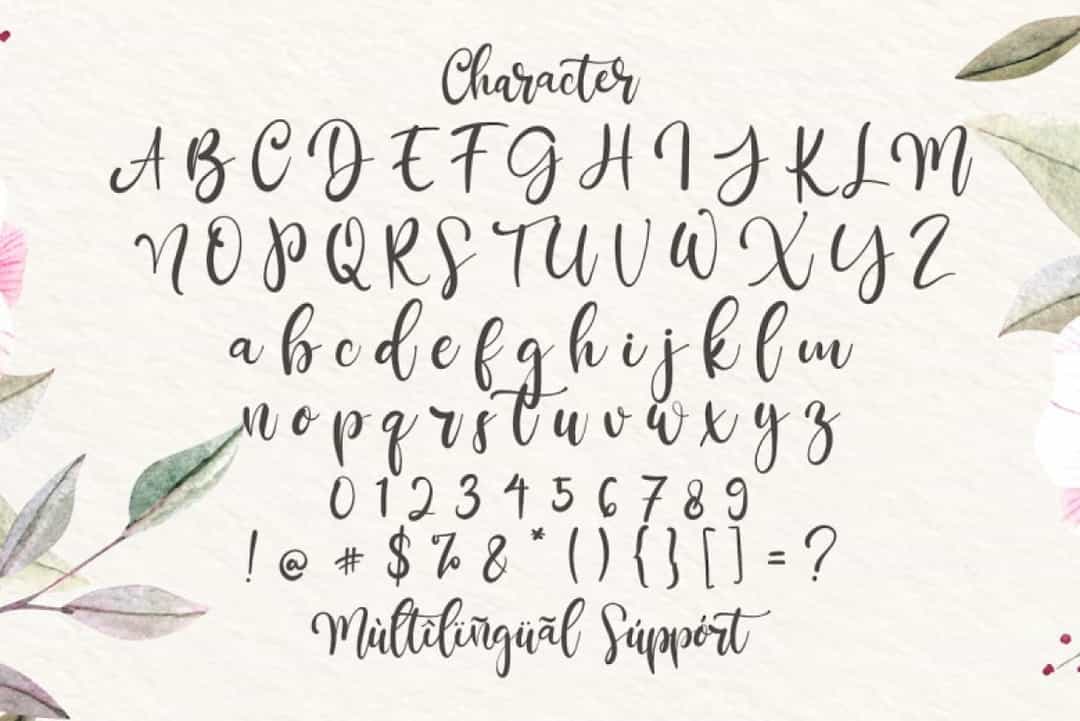 Rantliyer Calligraphy Script Font Image 3