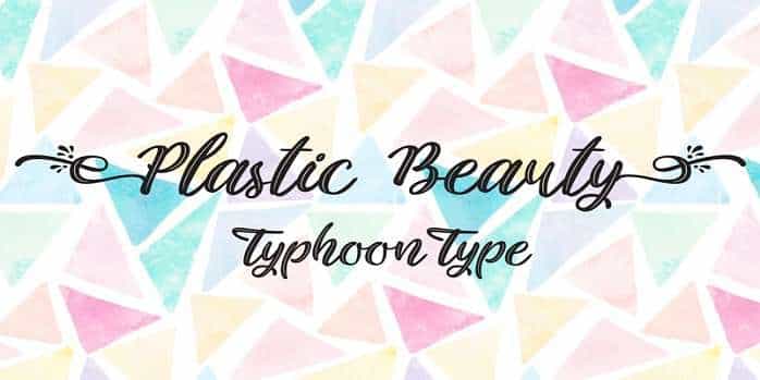 Plastic Beauty Font Image 1