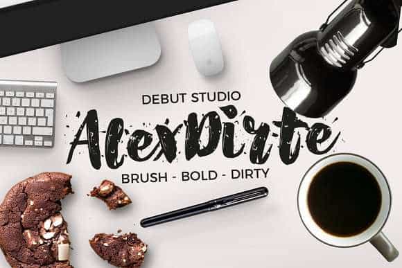 Alex Dirte Font Image 1