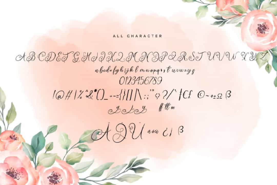 Quirtty Luxury Calligraphy Script Font Image 4