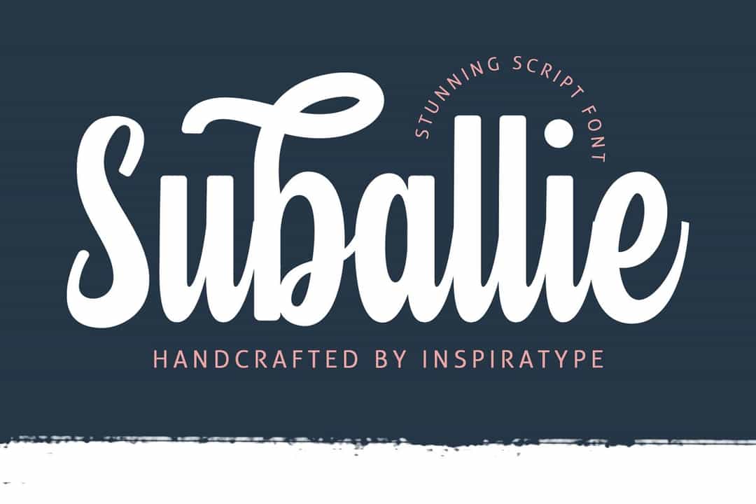 Suballie Bold Script Font Image 1