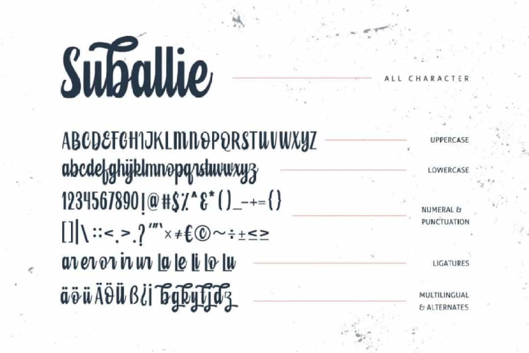 Suballie Bold Script Font Image 3