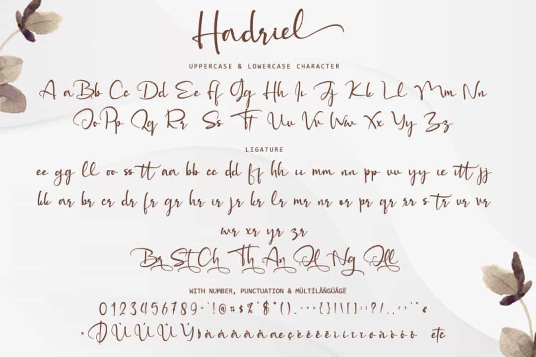 Hadriel Font Image 4