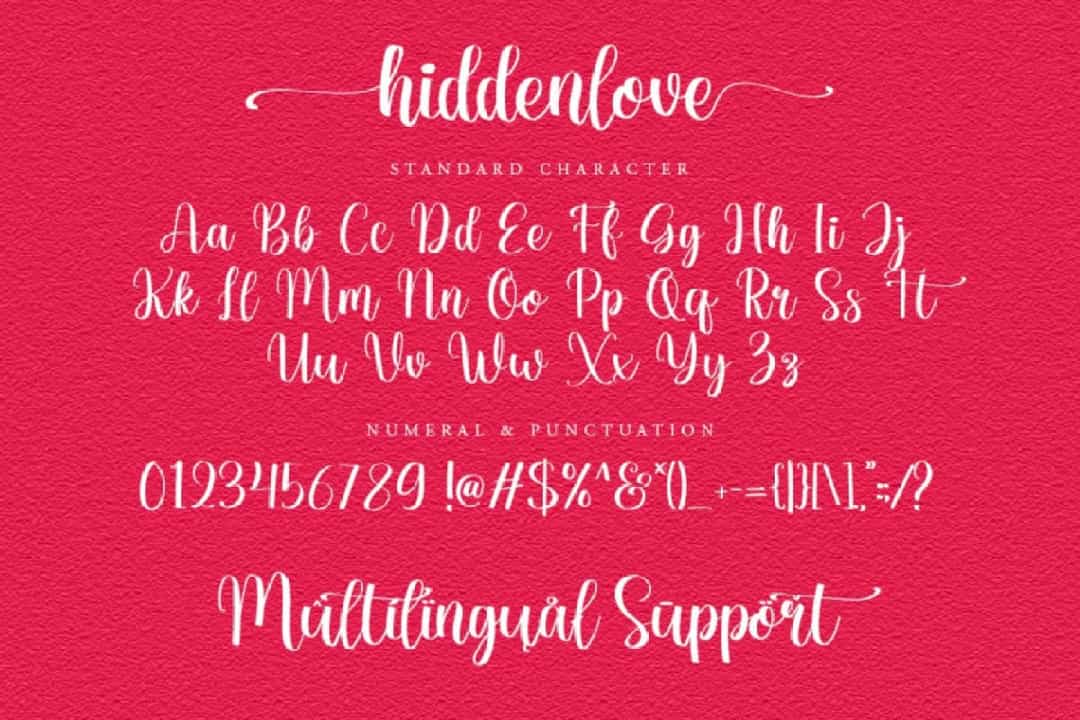 Hiddenlove Font Image 4