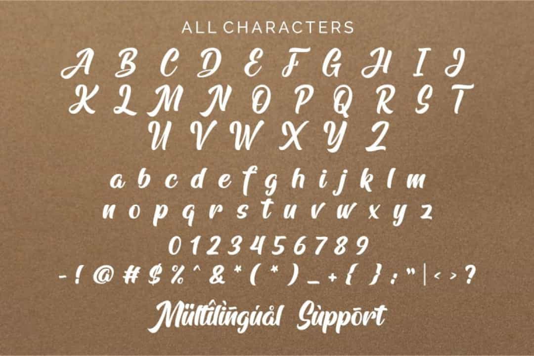 Arfelick Feather Handmade Bold Script Font Image 4