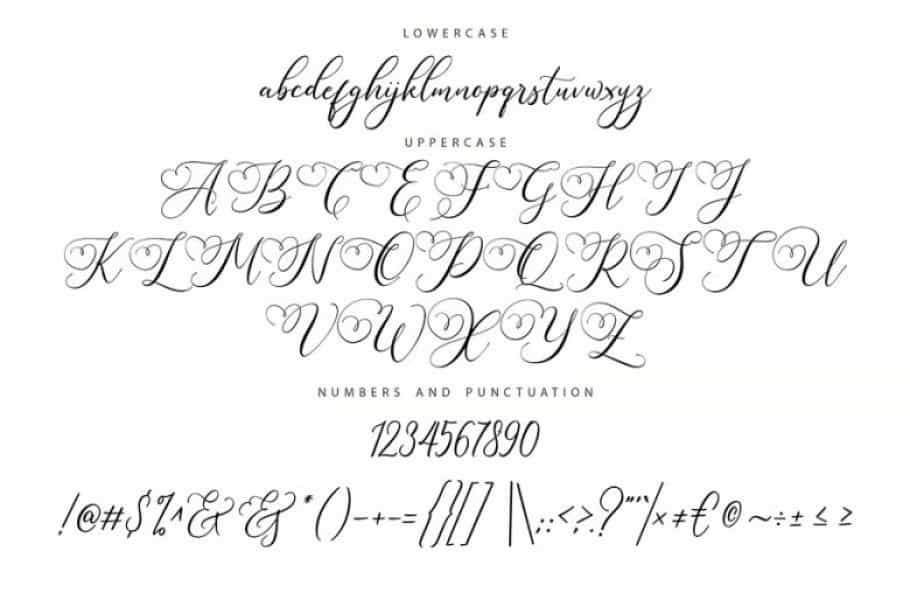 Sugarberry Calligraphy Script Font Image 3