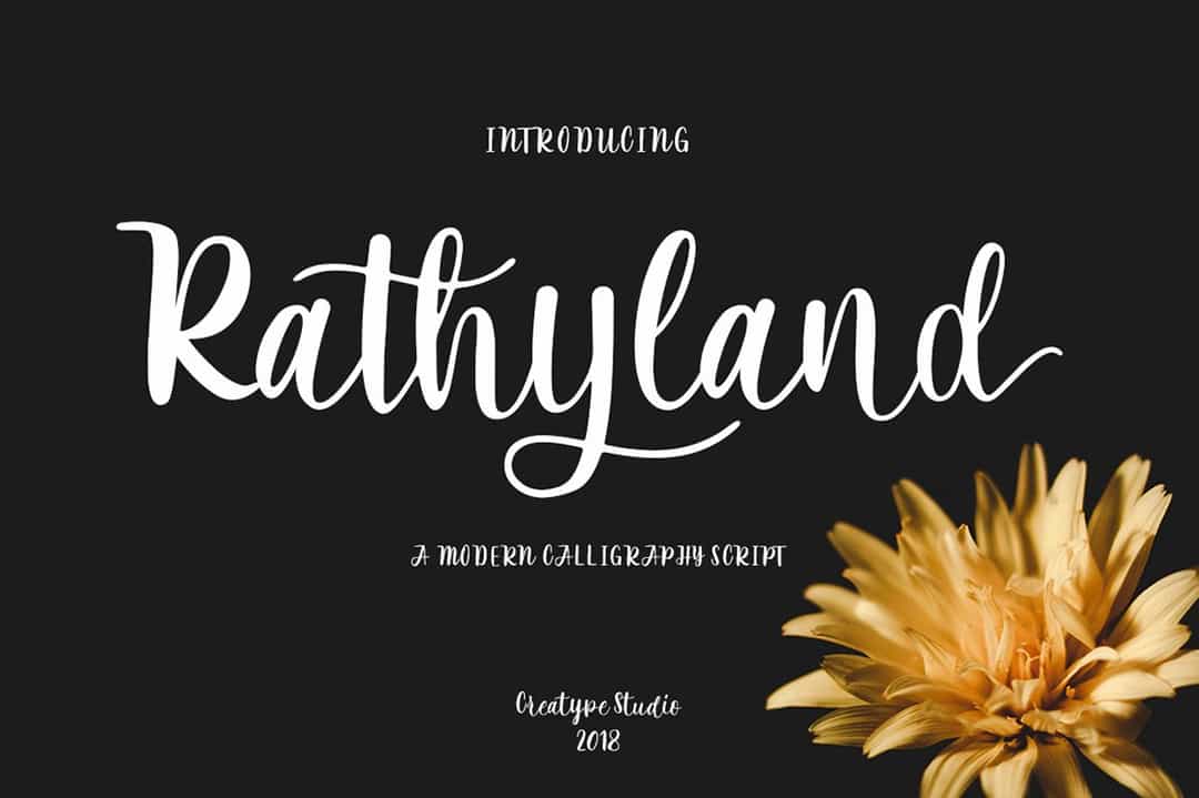 Rathyland Font Image 1