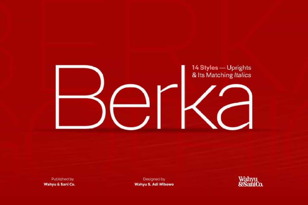 Berka Sans Serif Font Image 1