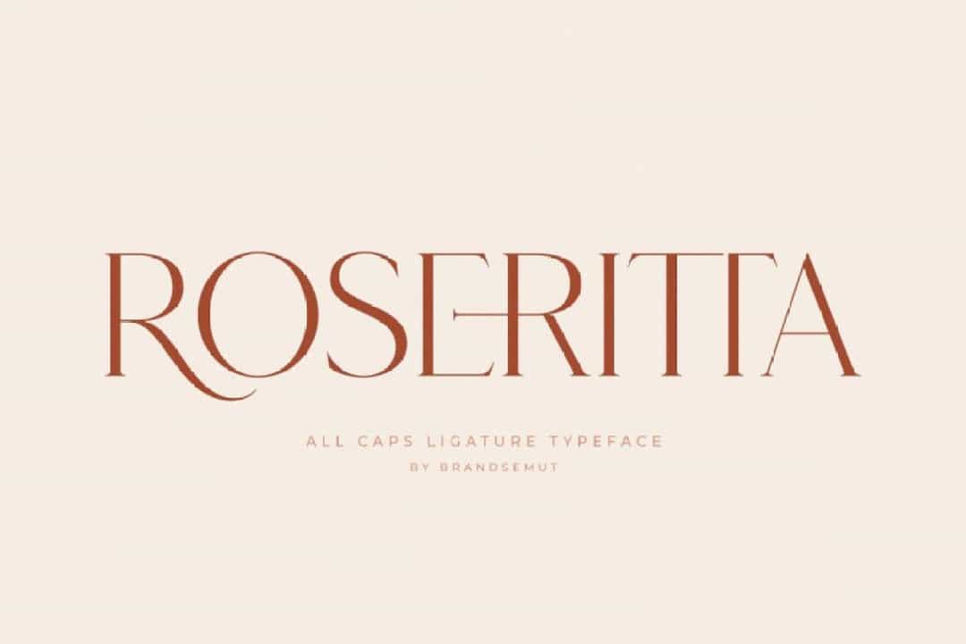 Roseritta Ligature Serif Typeface Image 1