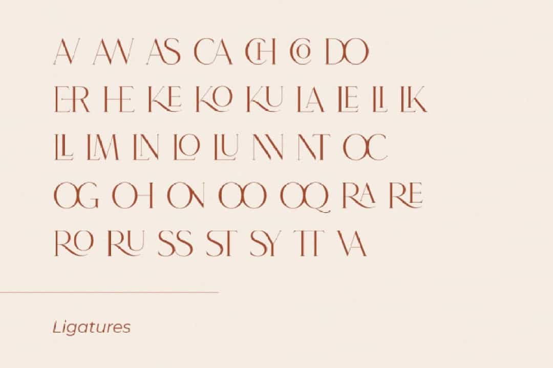 Roseritta Ligature Serif Typeface Image 4