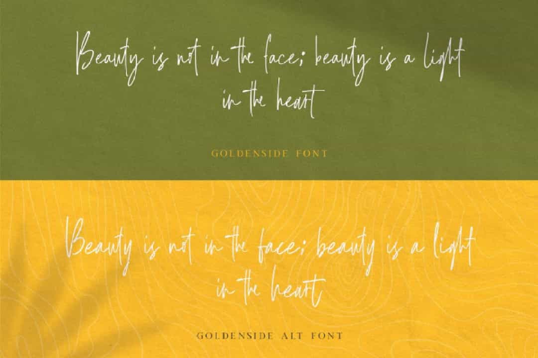 Goldenside Handwritten Script Typeface Image 4