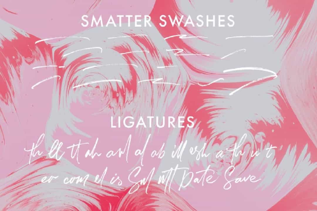 Smatter Brush Script Font Image 4