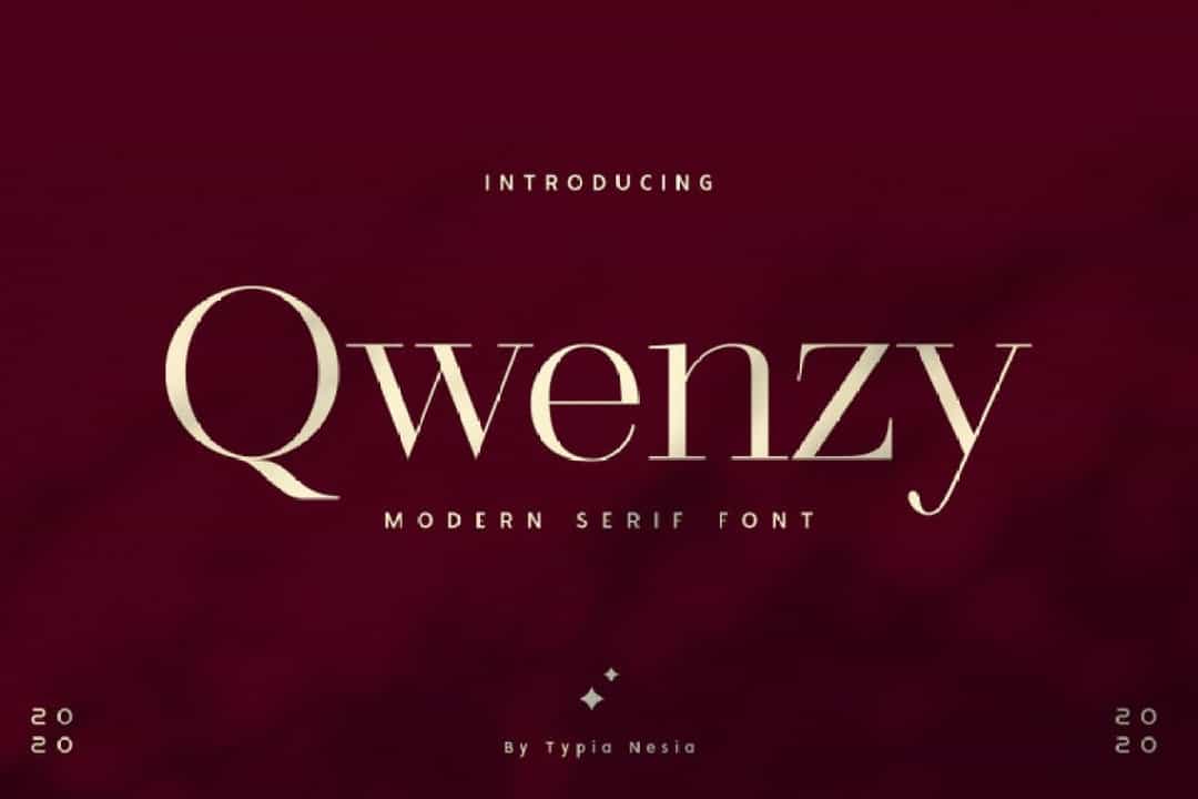 Qwenzy Elegant Serif Font Image 1