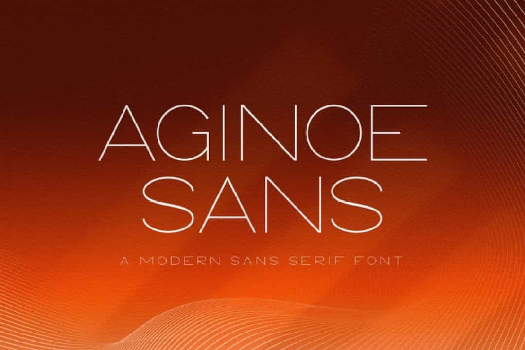 Aginoe Modern Sans Font Family Image 1
