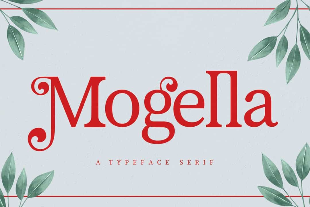 Mogella Bold Serif Typeface Image 1