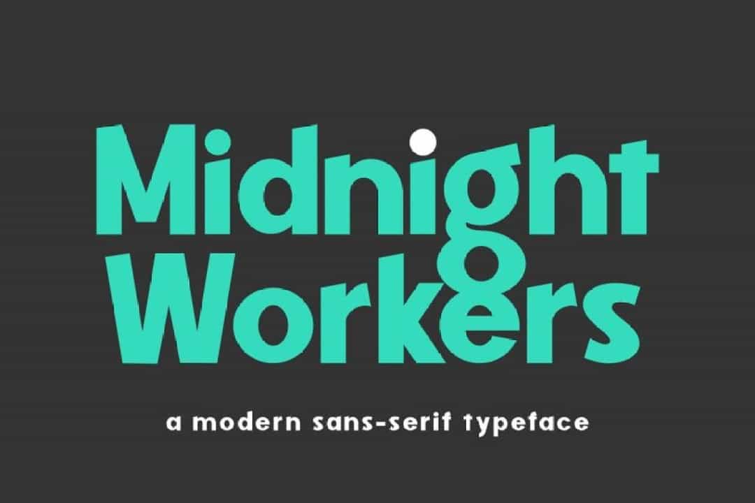 Midnight Workers Sans Serif Typeface Image 1