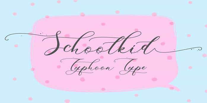 Schoolkid Font Image 1